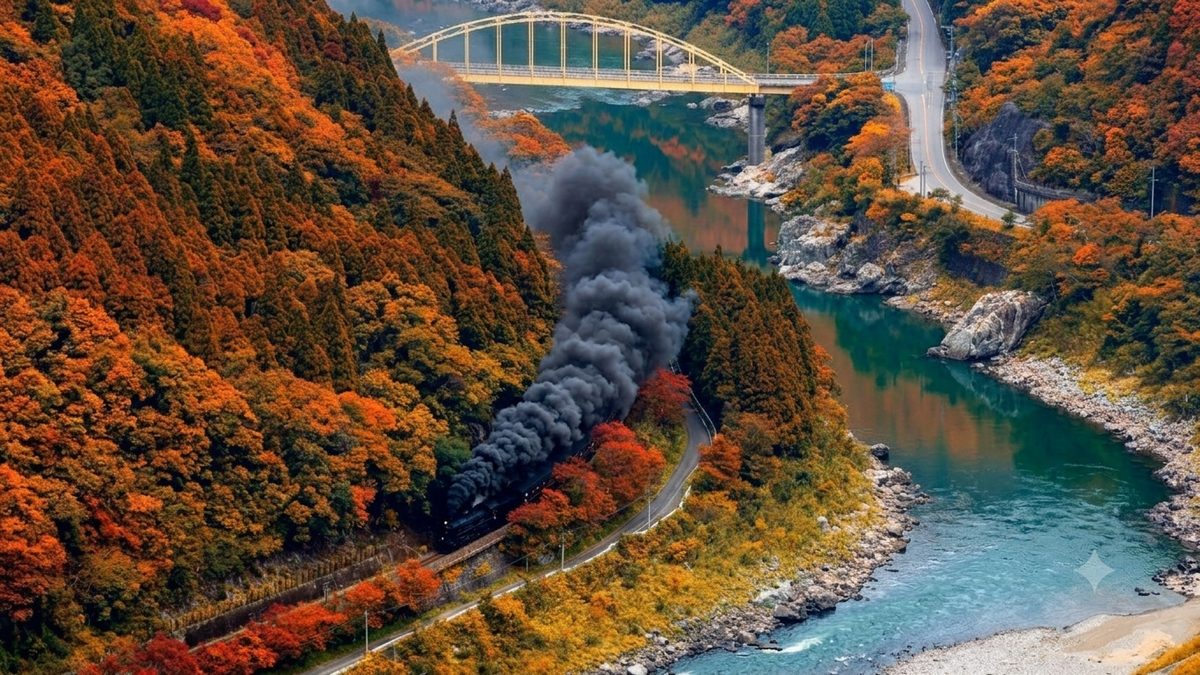 人吉・球磨川を走るSL（県南地域の観光案内）
